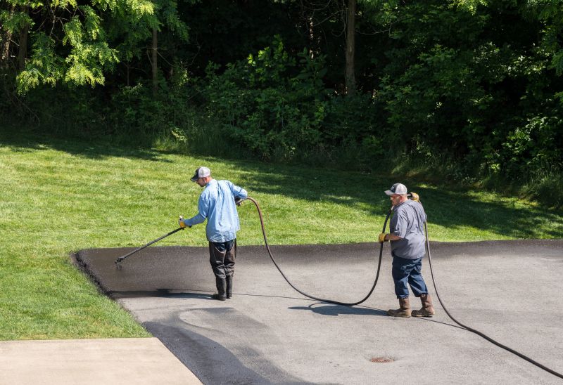 Local Driveway Painting pros at work